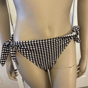 Target black and white gingham pattern bikini bottoms